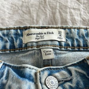 Abercrombie high rise dad jean